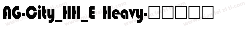 AG-City_HH_E Heavy字体转换